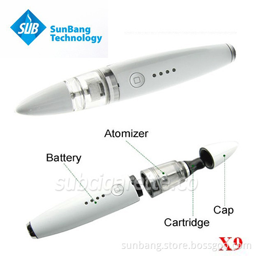 2014 Factory Hot Selling New Popular Variable Voltage Super Competitive Price X9 Liquid E-Cigarette Starter Kit